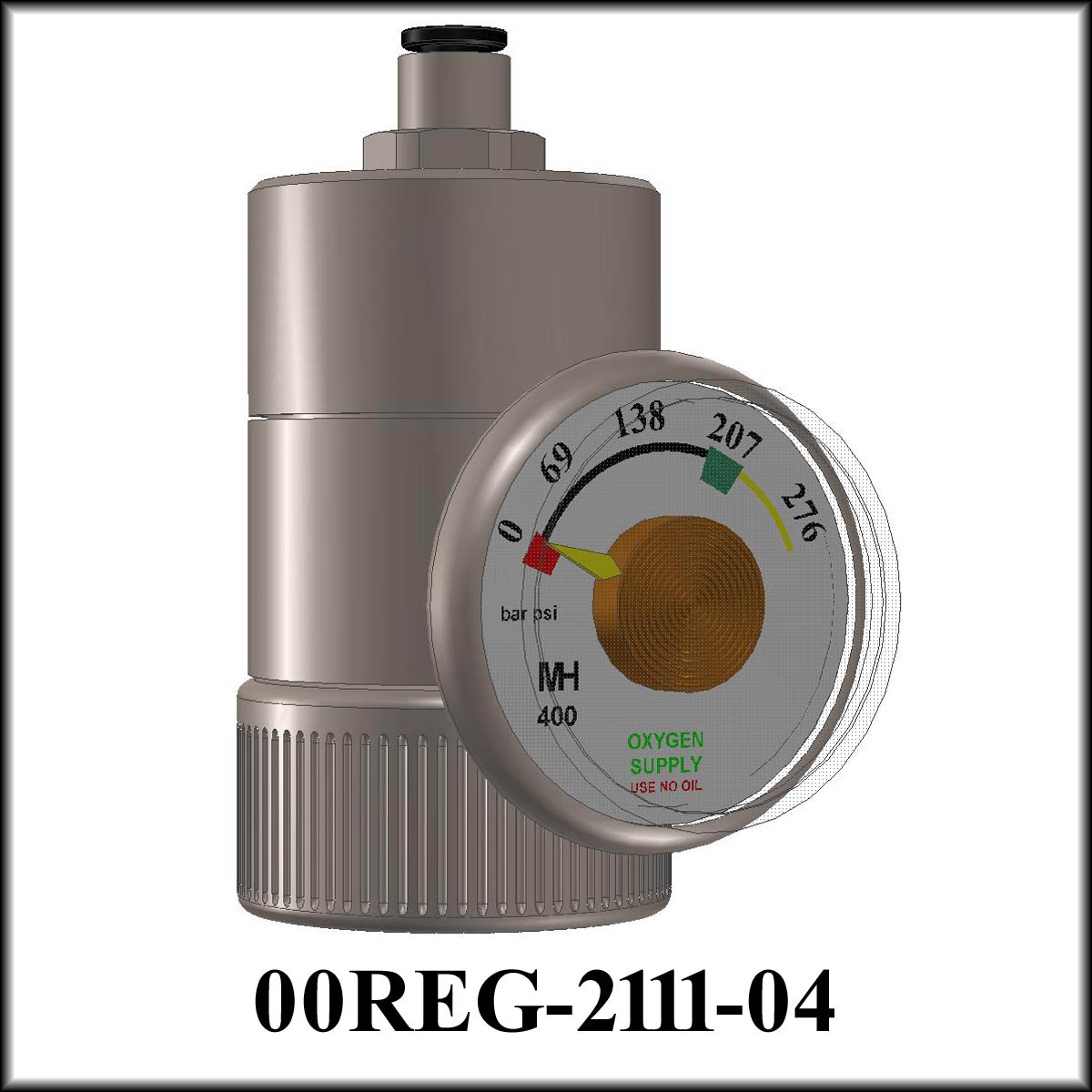 EDS pressure reducer DIN477 with display