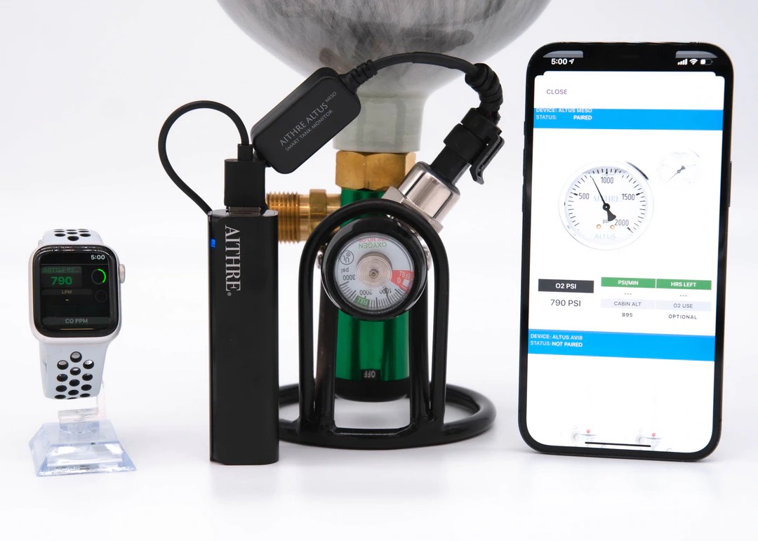 Aithre Altus Meso - Smart O2 Tank Monitor