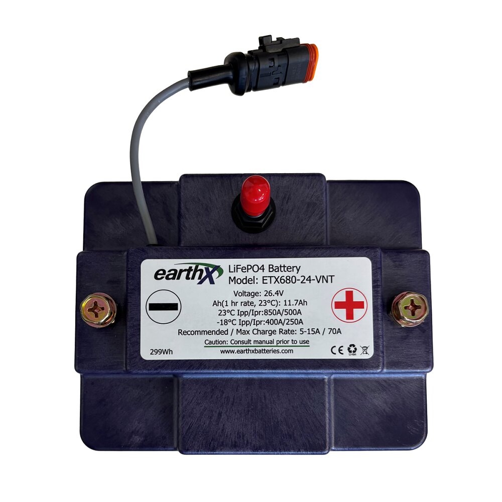 EarthX ETX680-24-VNT 26,4V 19,4Ah LiFePO4 Starterbatterie
