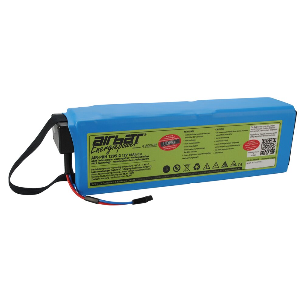 AIRBATT Energiepower AIR-PBH 1295-2 Blei/AGM Heckbatterie 12V 16Ah