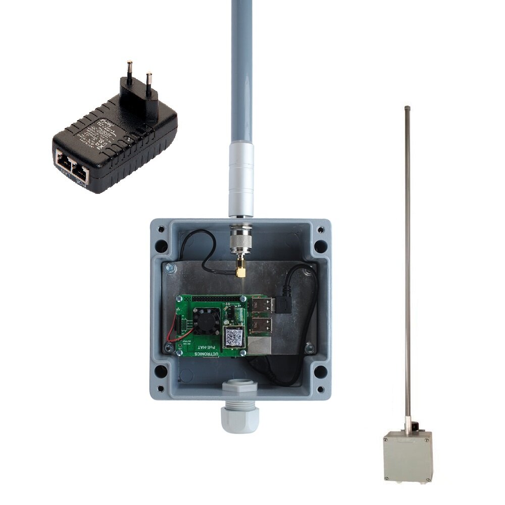 AIRBATT OGN SET-2 Receiver PoE im Wetterschutzgehäuse und Hochleistungsantenne