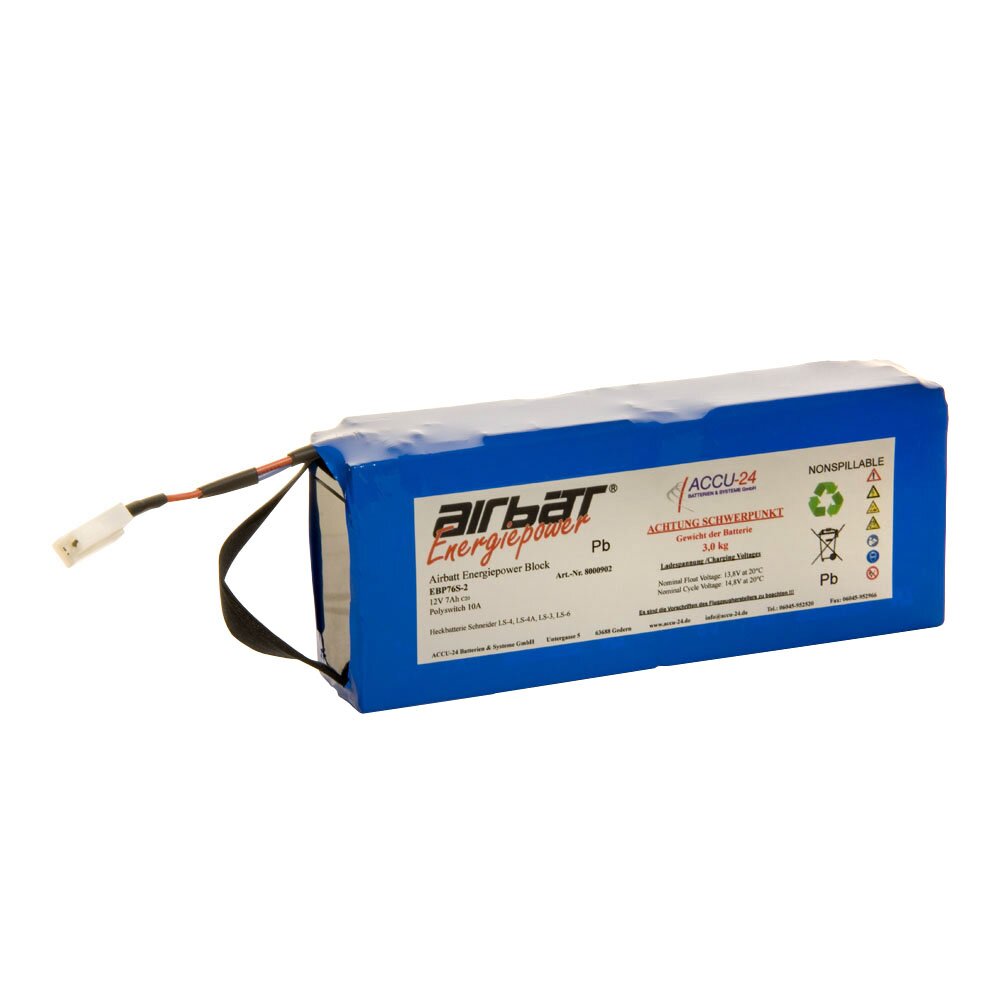 AIRBATT Energiepower AIR-PBH 76S-2 Blei/AGM Heckbatterie 12V 7Ah  [LS3, LS4]
