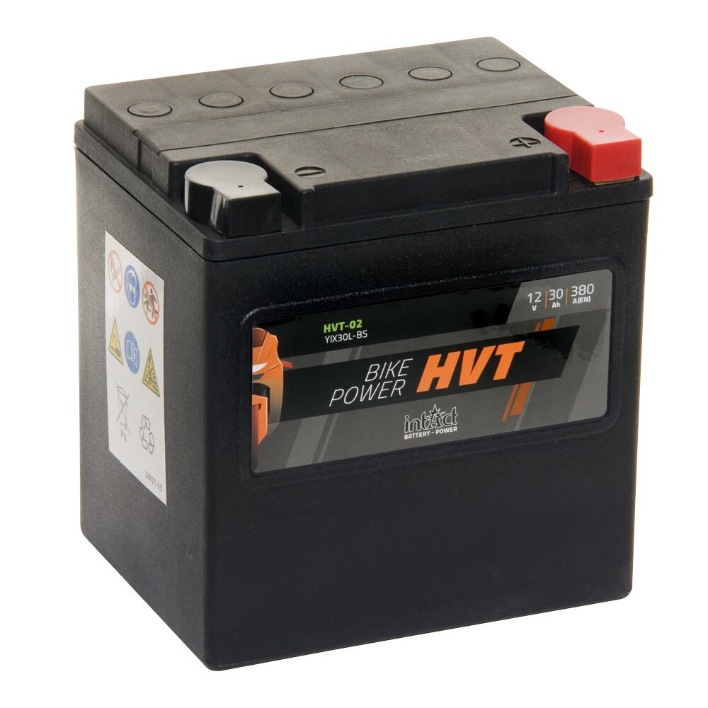 INTACT Bike-Power HVT-02 / YIX30L-BS 66010-97A 12V 30Ah AGM / SLA Starterbatterie