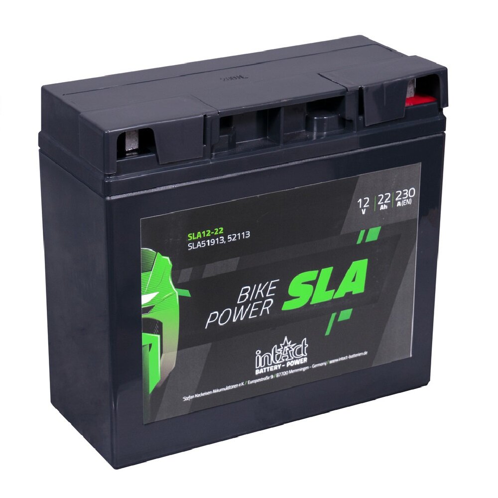 INTACT Bike-Power SLA12-22 / 52113 12V 22Ah AGM Starterbatterie