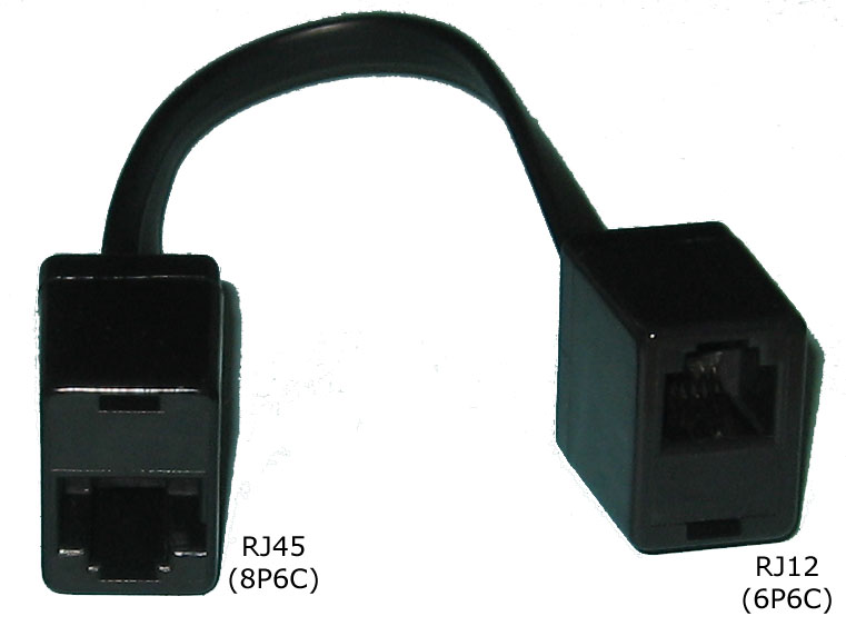 Kabel RJ45-Buchse auf RJ12-Buchse